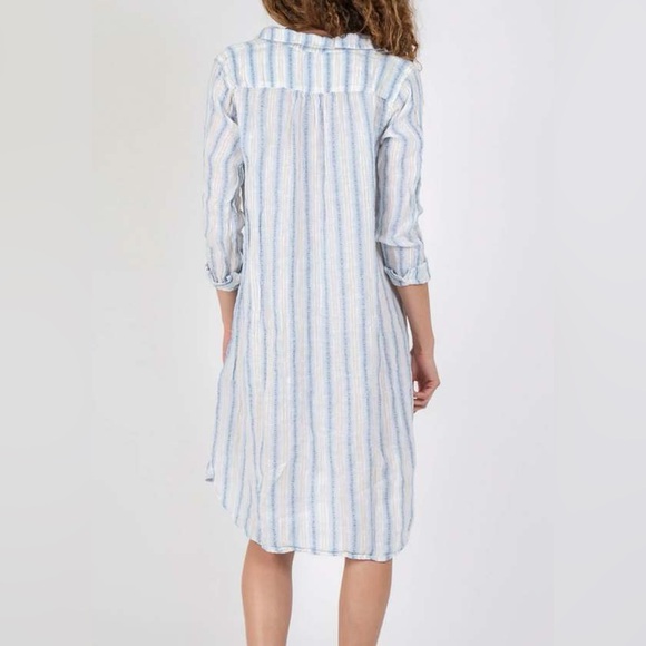 CP Shades Linen Lara Dress in Stripe - Size Small - Picture 3 of 7